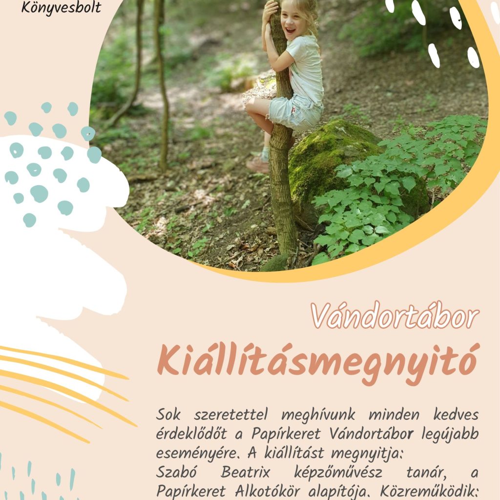 Papírkeret Vándortábor Kiállításmegnyitó_