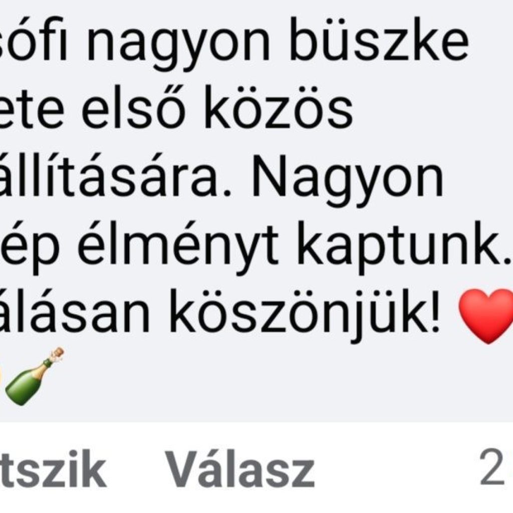 Szülői vélemény a kiállításmegnyitó után